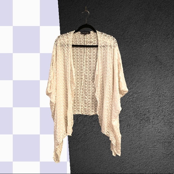 For Love And Lemons Tops - For Love & Lemons Silk Embroidered Shawl, Size Small